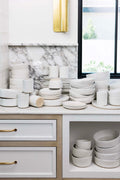 Matte White Ceramic Nesting Bowl Set