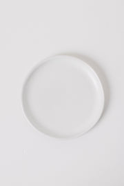 Matte White Ceramic Appetizer Plate Set