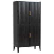 Fluted MDF Wine Display Cabinet