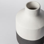 Dual-Texture Matte Ceramic Vase