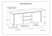 Lowry - Modern Industrial Sideboard Buffet