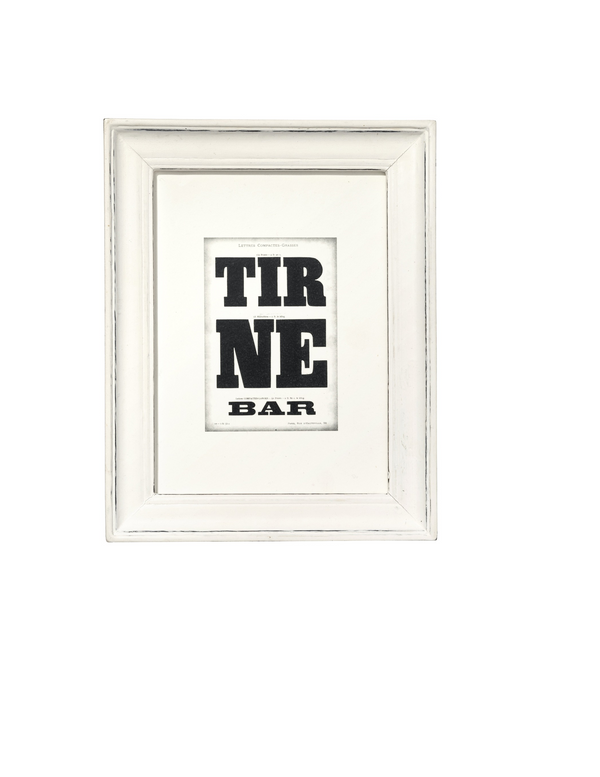 Wide White Wood Picture Frame