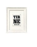 Wide White Wood Picture Frame