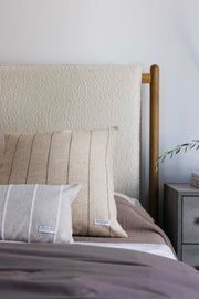Jolie Textured Slub Stripe Pillow, 3 Sizes