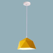 Geometric Faceted Iron Pendant Light