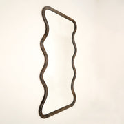 Wavy Mango Wood Full-Length Mirror