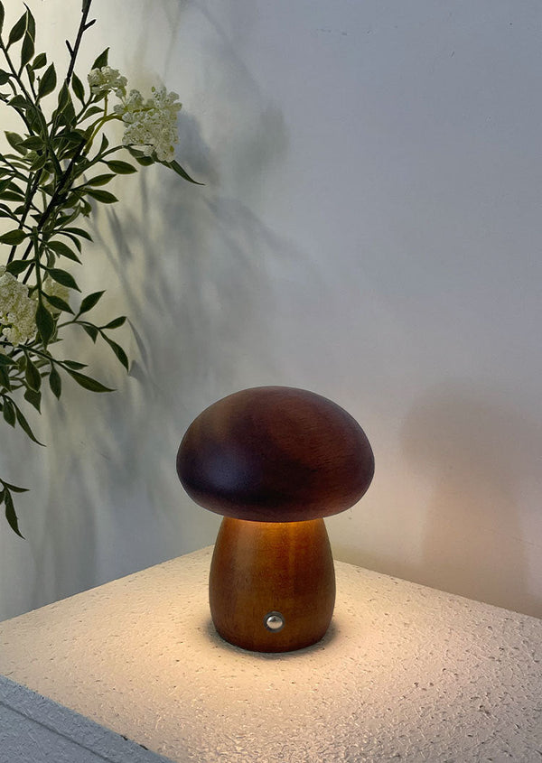 Mushroom-Form Rechargeable Touch Lamp