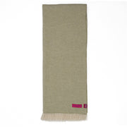 Merino Wool Herringbone Fringe Throw
