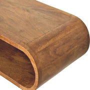 Curved Mango Wood Wall Console