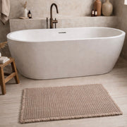 Waffle Weave Taupe Bath Mat