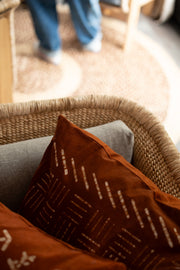 Batik Hand-Printed Cotton Throw Pillow