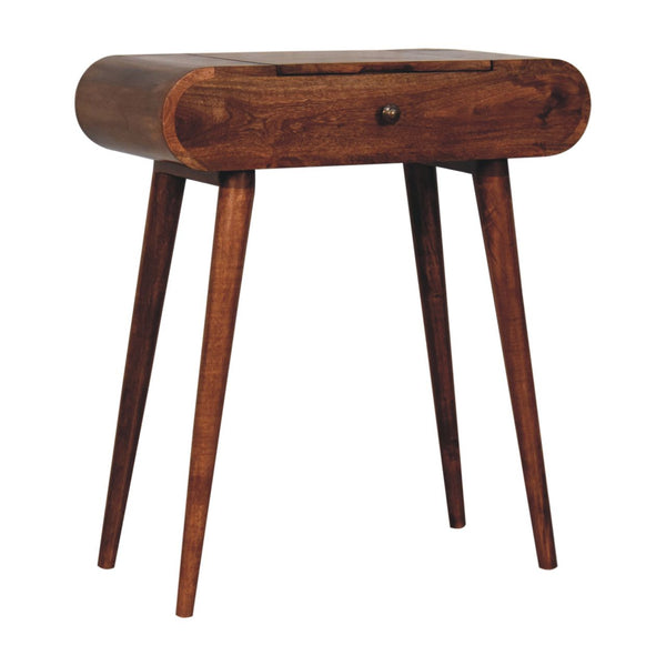 Mango Wood Folding Mirror Dressing Table