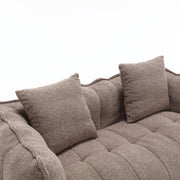 Boucle Channel-Tufted Loveseat Sofa — additional product view 14