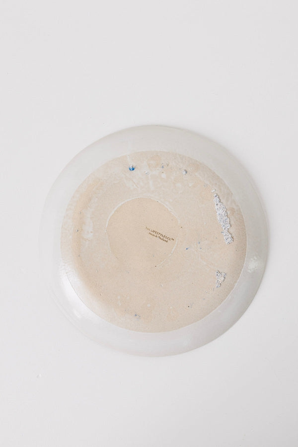 Matte White Ceramic Dinner Plate Set
