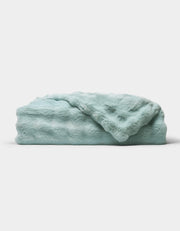 Bubble Textured Faux Fur Blanket