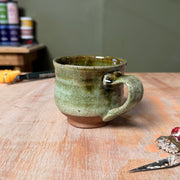 Wheel-Thrown Speckled Stoneware Teacup