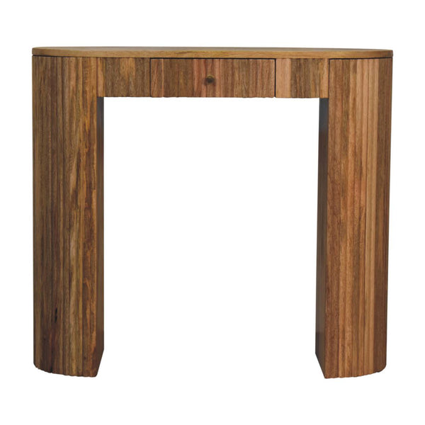 Mango Wood Arch-Leg Console Table