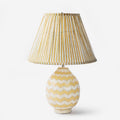 Herringbone Inlay Ivory Table Lamp