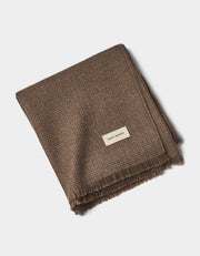 Baby Alpaca Waffle Throw