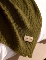 Baby Alpaca Waffle Throw