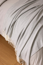 Bamboo Blend Herringbone Tassel Throw