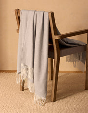 Bamboo Blend Herringbone Tassel Throw