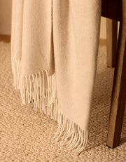 Bamboo Blend Herringbone Tassel Throw