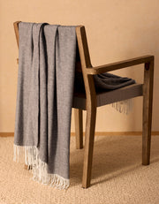 Bamboo Blend Herringbone Tassel Throw