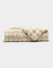 Bubble Textured Faux Fur Blanket