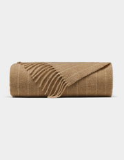 Striped Tassel Throw Blanket