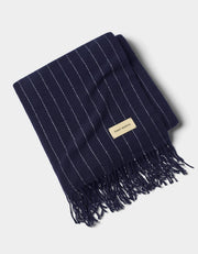 Striped Tassel Throw Blanket