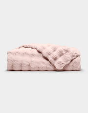 Bubble Textured Faux Fur Blanket