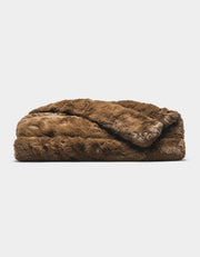Channel Faux Fur Cuddle Blanket