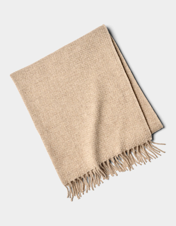 Baby Alpaca & Merino Basketweave Throw