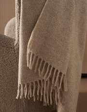 Baby Alpaca & Merino Basketweave Throw
