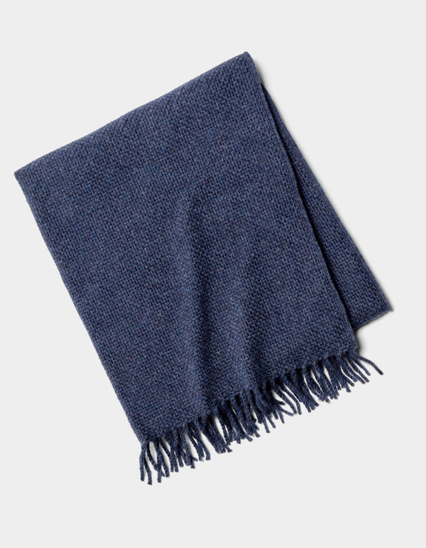 Baby Alpaca & Merino Basketweave Throw