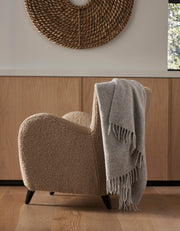 Baby Alpaca & Merino Basketweave Throw