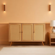 Rattan Door Natural Finish Buffet Pair – buffet | Roost & Roam