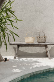Mini Woven Rattan Kids Tote