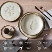 Speckled Ceramic Dinner Plate Set