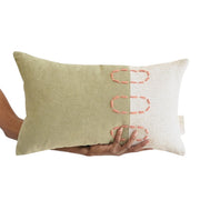 Hand-Dyed Block Lumbar Pillow