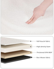 Boucle Round Storage Ottoman – ottoman (view 6) | Roost & Roam