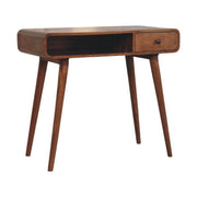 Curved Mango Wood Writing Desk