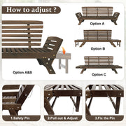 Acacia Adjustable Outdoor Daybed Sofa