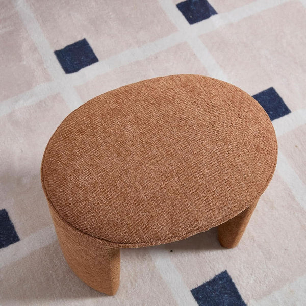 Chenille Upholstered Storage Bench Set – ottoman (view 3) | Roost & Roam