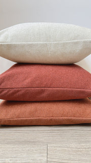 Close-up of material and construction detail — Cream Sherpa Lumbar Pillow Cover