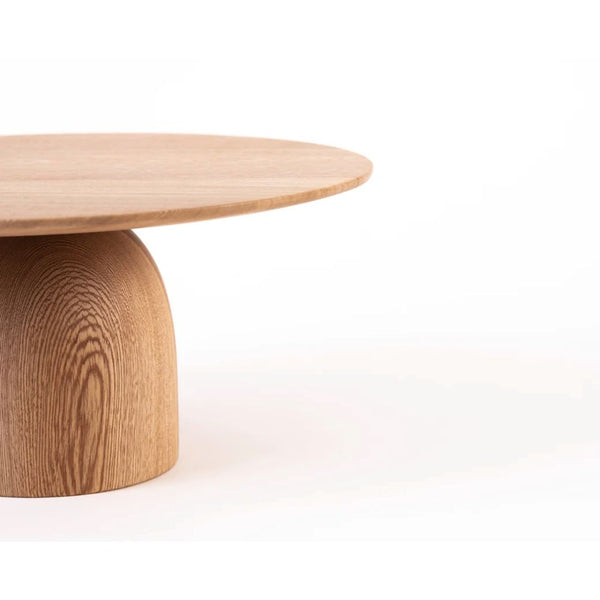 Hand-Carved Rosa Morada Wood Cake Stand