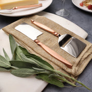 Hammered Copper-Handle Cheese Knife Set