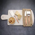 Hammered Copper-Handle Cheese Knife Set