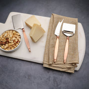 Hammered Copper-Handle Cheese Knife Set